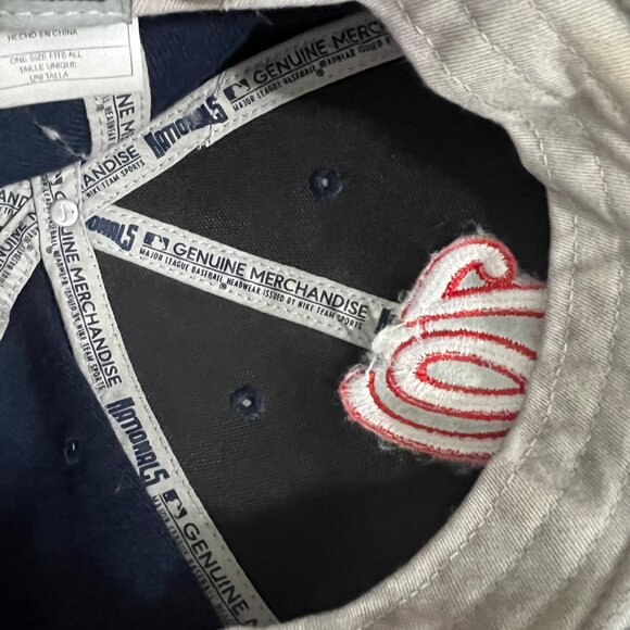 Washington Nationals Nike MLB Cap Navy Adjustable Baseball Cap Hat - Picture 6 of 8